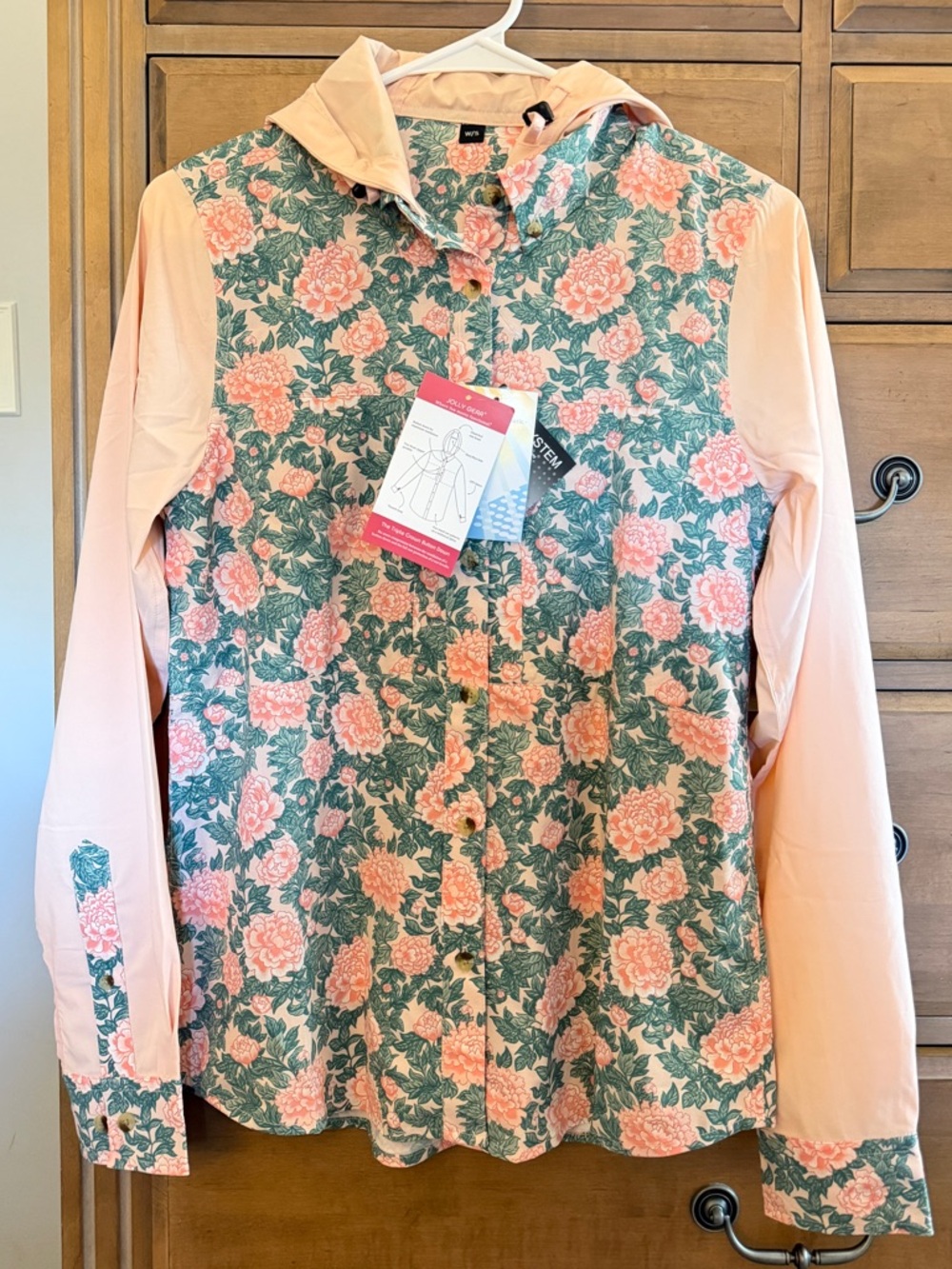 Jolly Gear Triple Crown Button Down Long Sleeve | Pink Peony, women’s small